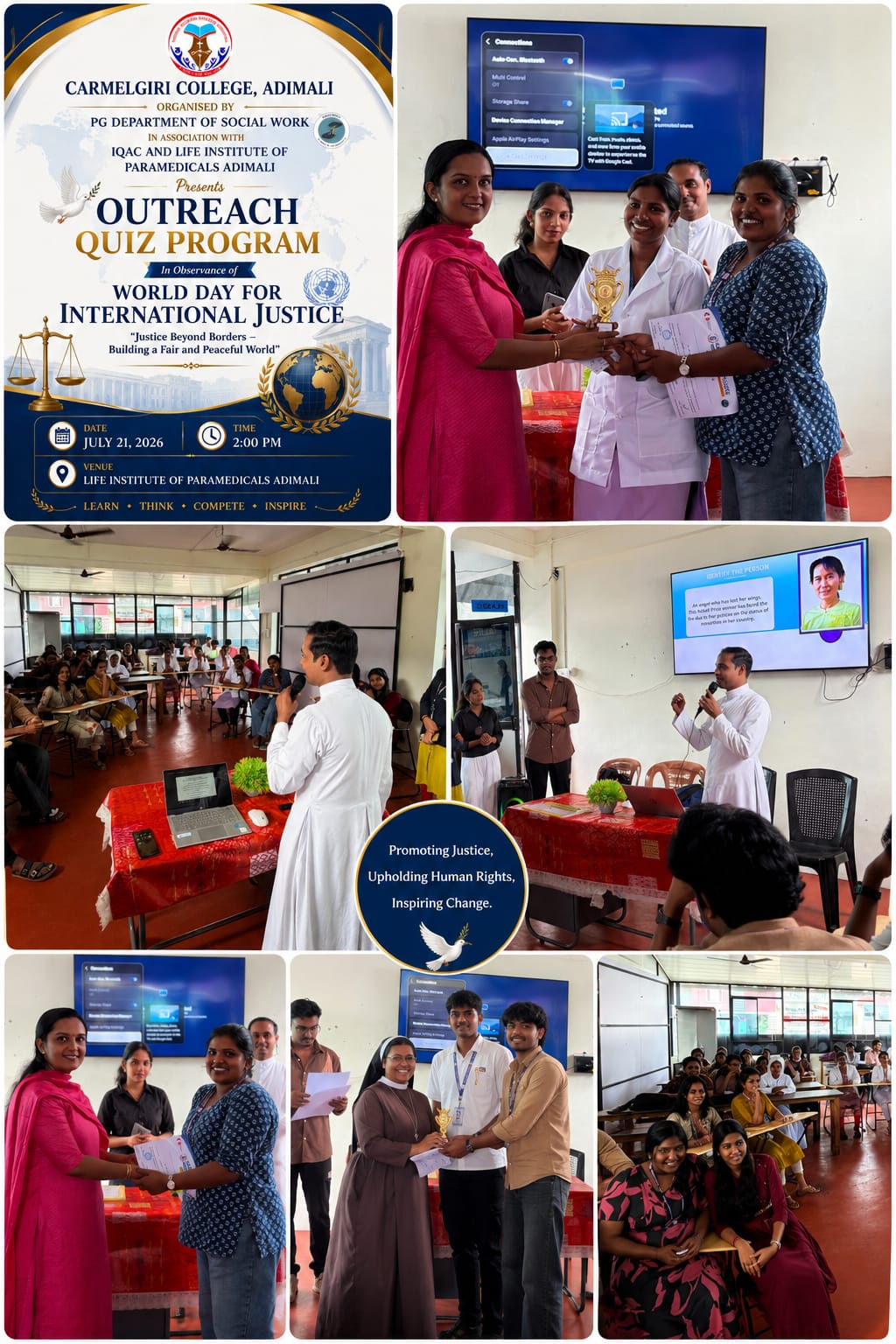 Outreach Quiz Programme on World Day for International Justice